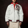 Classic Pelle Pelle USA White World Famous MB Leather Jacket