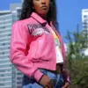 Classic Women Pelle Pelle X TB Windy City Marc Buchanan 1978 Pink Jacket