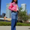Classic Women Pelle Pelle X TB Windy City Marc Buchanan 1978 Pink Leather Jacket