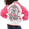 Girls Pelle Pelle Black Label MB White Wool Jacket