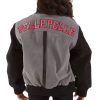 Girls Pelle Pelle Gator P Grey Varsity Wool Jacket