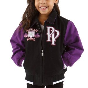 Girls Pelle Pelle Kids Soda Club Heritage Series Black Jacket