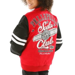 Girls Pelle Pelle Soda Club Elite Series MB Red Wool Jacket