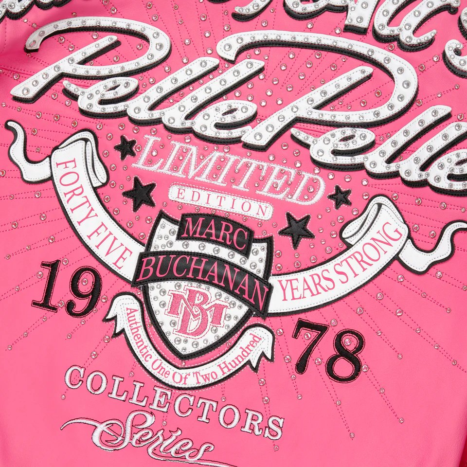 Greatest Of All Time Pelle Pelle Pink Leather Jacket