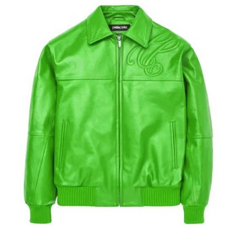 Pelle Pelle Green Puff Plush Jacket