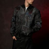 Iconic Pelle Pelle America Quilted Black Genuine Leather Real Jacket