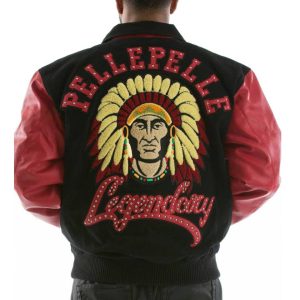 Indiana Legendary Pelle Pelle Black Wool Jacket