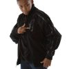 Kids Authentic Pelle Pelle Soda Club Black Varsity Jacket