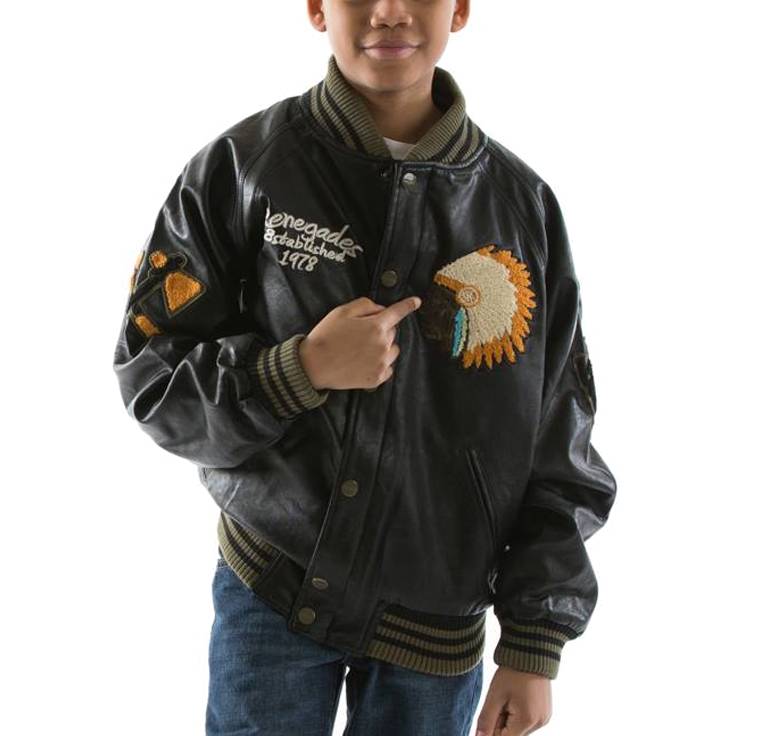 Kids Pelle Pelle 1978 Renegades Black Jacket