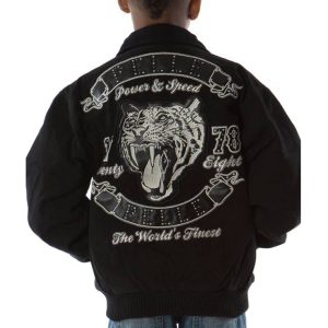 Kids Pelle Pelle Black Power & Speed World’s Finest Tiger Twill 1978 Wool Jacket
