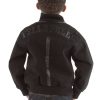 Kids Pelle Pelle Gator P Black Varsity Wool Jacket
