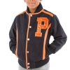 Kids Pelle Pelle Gator P Navy Blue Varsity Jacket