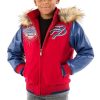Kids Pelle Pelle Greatest Of All Time Red Fur Hood Jacket