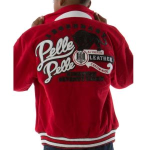 Kids Pelle Pelle Legendary 1978 Red Panther Authentic Custom Made Wool Jacket
