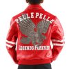 Kids Pelle Pelle Legends Forever MB Red Leather Jacket