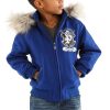 Kids Pelle Pelle Limited Edition MB 1978 Blue Fur Hood Jacket