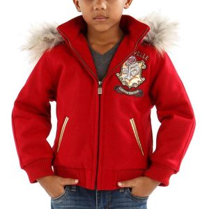 Kids Pelle Pelle Limited Edition MB 1978 Red Fur Hood Jacket