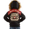 Kids Pelle Pelle MB Legend 1978 Black Fur Hood Jacket