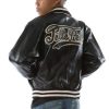 Kids Pelle Pelle Marc Buchanan Black Varsity Bomber Jacket