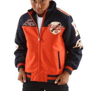Kids Pelle Pelle Orange MB 1978 Domination Jacket