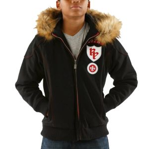 Kids Pelle Pelle Rebel Soul Nation MB 1978 Black Fur Hood Jacket