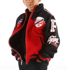 Kids Pelle Pelle Red MB 1978 Domination Jacket