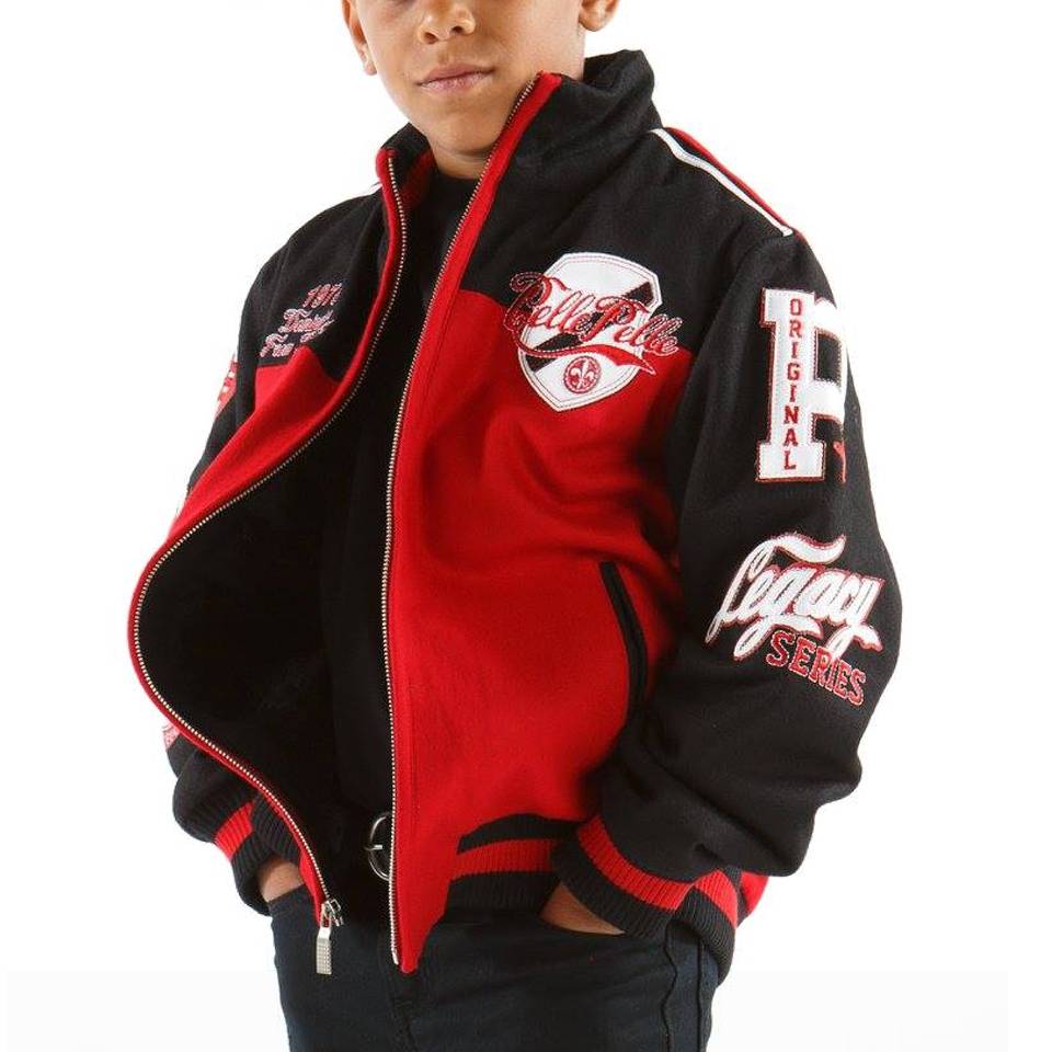 Kids Pelle Pelle Red MB 1978 Domination Jacket