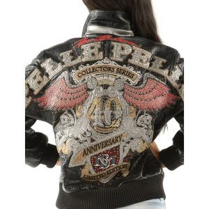 Ladies Pelle Pelle 40th Anniversary Black Leather Jacket
