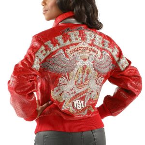 Ladies Pelle Pelle 40th Anniversary Red Leather Genuine Jacket