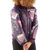 Ladies Pelle Pelle American Bombshell Purple Fur Collar Jacket