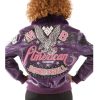 Ladies Pelle Pelle American Bombshell Purple Fur Collar Leather Jacket