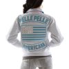 Ladies Pelle Pelle Americana Studded White Jacket