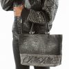 Ladies Pelle Pelle Black Encrusted Studded Leather Handbag