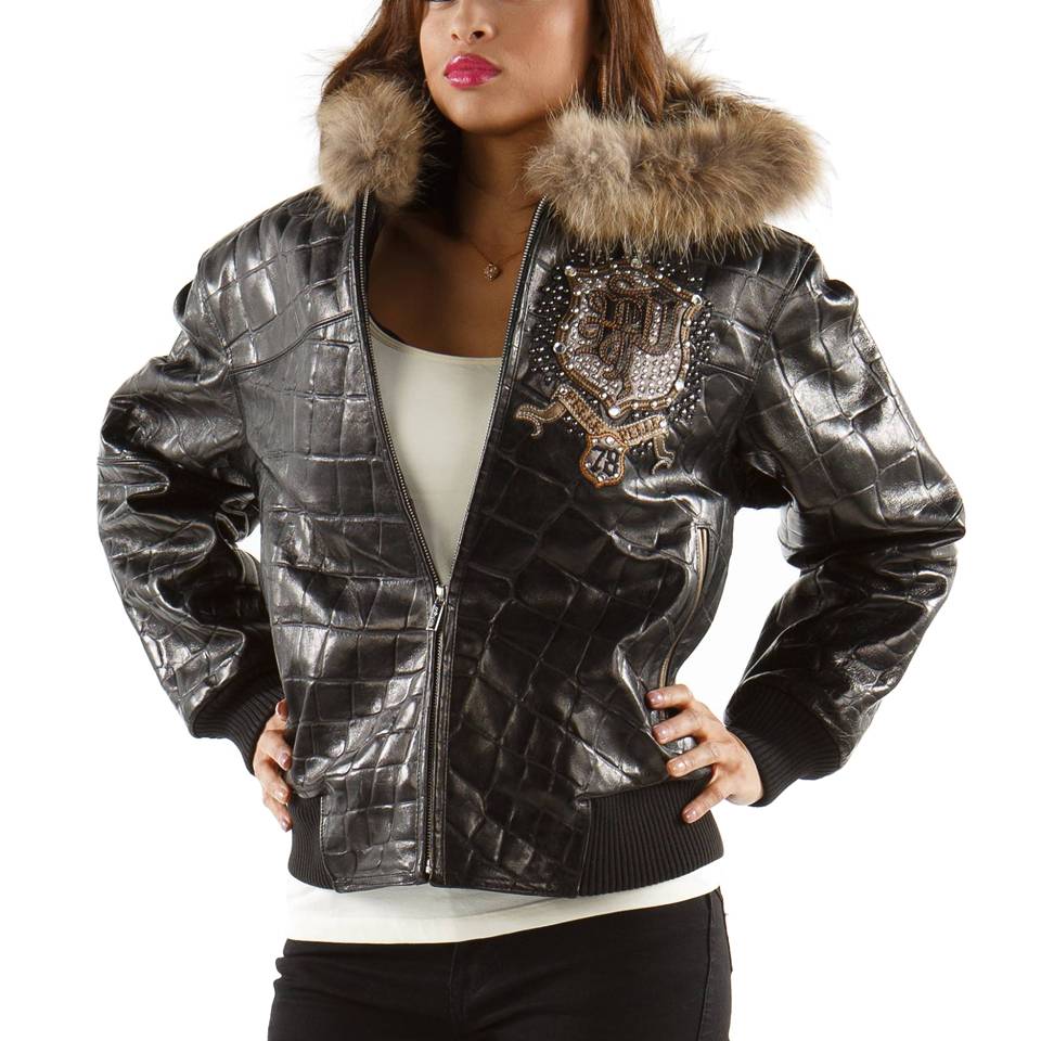 Ladies Pelle Pelle Black Legendary MB 1978 Fur Hood Jacket
