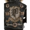 Ladies Pelle Pelle Black Legendary MB 1978 Fur Hood Leather Real Jacket