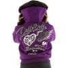 Ladies Pelle Pelle Born Free 1978 Purple Fur Hood Wool Jacket