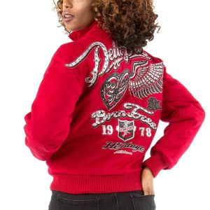 Ladies Pelle Pelle Born Free 1978 Red Jacket