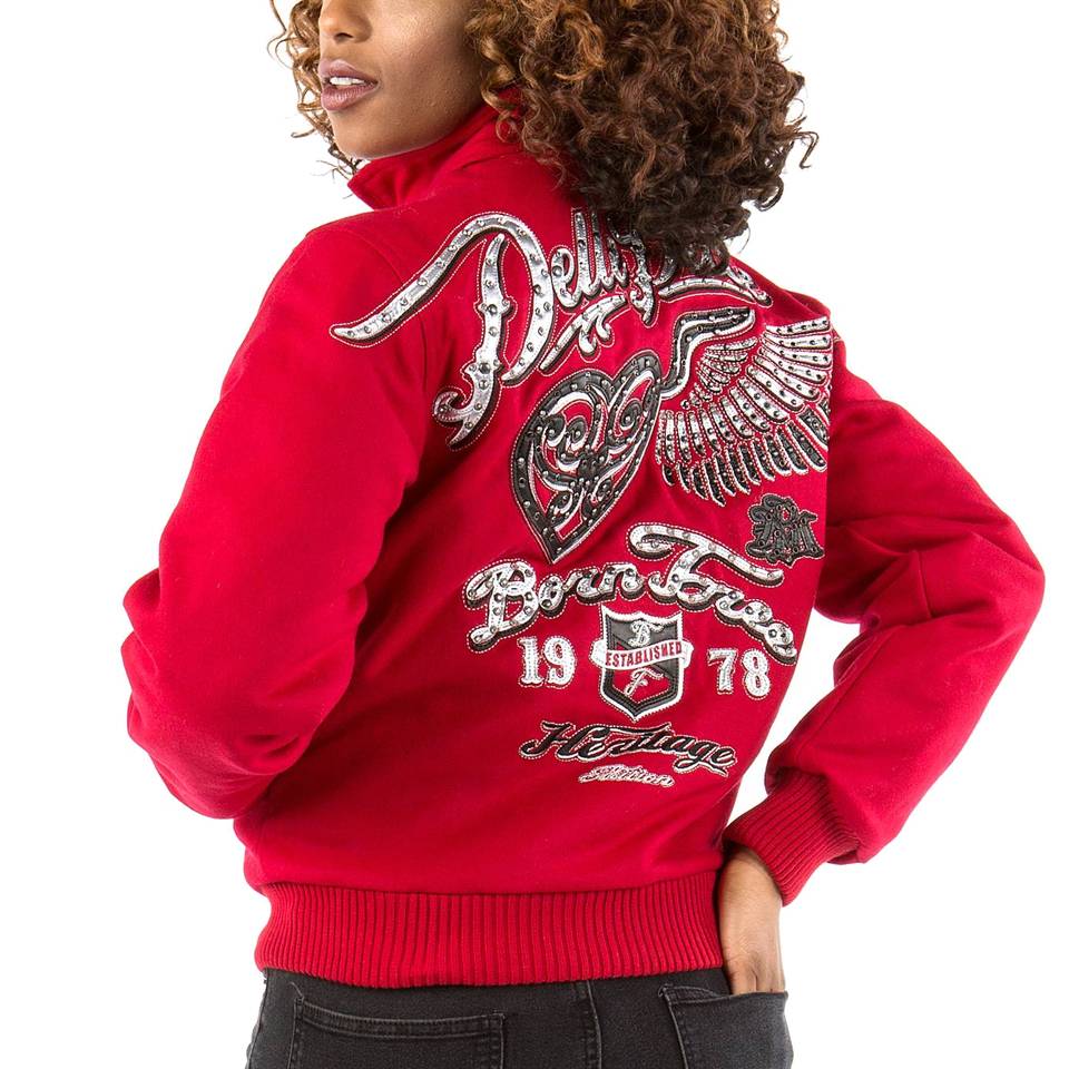 Ladies Pelle Pelle Born Free 1978 Red Jacket