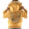 Ladies Pelle Pelle Born & Raised 1978 Fur Hood Yellow Wool Jacket