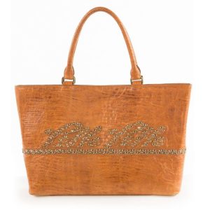 Ladies Pelle Pelle Brown Studded Handbag