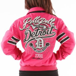 Ladies Pelle Pelle Detroit Motor City 1701 Pink Jacket