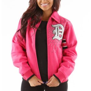 Ladies Pelle Pelle Detroit Motor City 1701 Pink Jacket