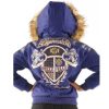 Ladies Pelle Pelle Dynasty MB 1978 Blue Fur Hood Jacket