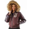 Ladies Pelle Pelle Dynasty MB 1978 Brown Fur Hood Jacket