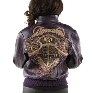 Ladies Pelle Pelle Dynasty MB 1978 Purple Leather Jacket