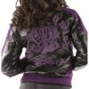 Ladies Pelle Pelle Forever Fearless Purple Wool Jacket