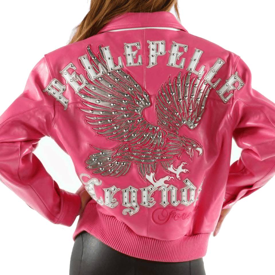 Ladies Pelle Pelle Legends Forever MB Pink Leather Jacket
