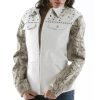 Ladies Pelle Pelle MB Born Free White Jacket