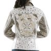 Ladies Pelle Pelle MB Born Free White Leather Jacket
