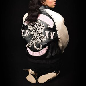 Ladies Pelle Pelle MB Leopard Print Panther Black Jacket